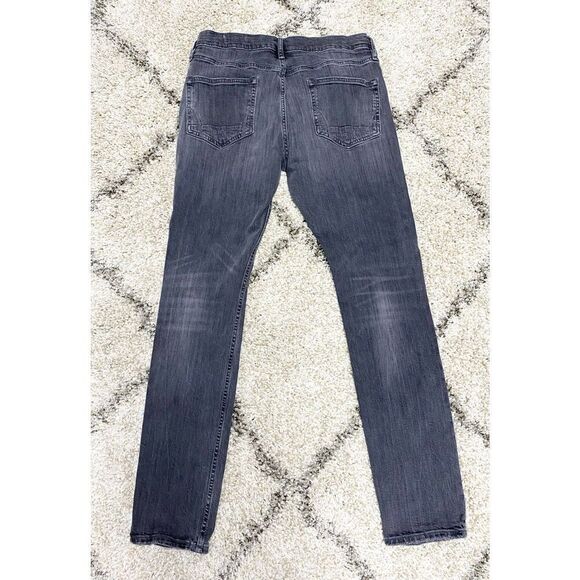 All Saints Grey Cigarette Button Fly Jeans Size 32 - Picture 3 of 6